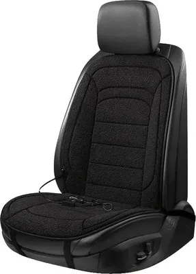 Produktbild von Heizbare Autositzauflage, Memory-Schaum-Füllung, Heizfunktion, Schwarz 12V-1