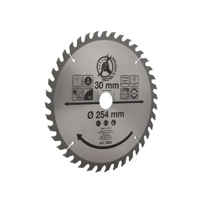 Image de KRAFTMANN 3954 Lame de scie circulaire en métal dur, diamètre 254 mm, 40 dents