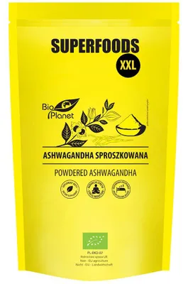 ASHWAGANDHA SPROSZKOWANA BIO 500 g - BIO PLANET SUPERFOODS