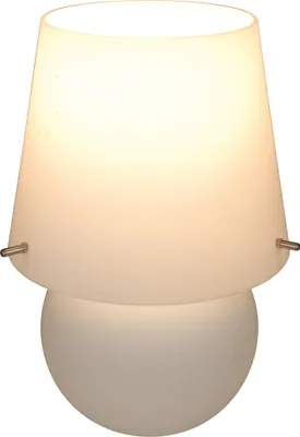 Produktbild von Näve Leuchten Glastischleuchte "MILLY" Glastischleuchte "MILLY" Tischleuchten - Glastischleuchte "MILLY", Tischlampe aus Glas in weiß, 27 cm hoch, Ø 19 cm, E14-Fassung