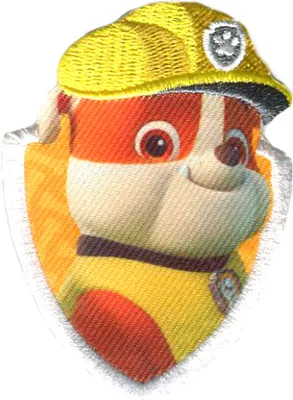 Obrázek produktu pro Paw Patrol © Rubble - nášivka, nažehlovací, nažehlovací obrázek, nášivka, nažehlovací, velikost: 7 x 5,1 cm
