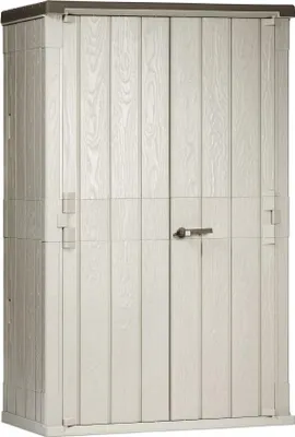 Produktbild von Geräteschrank 130 x 76 x 206,2 cm, grau / braun