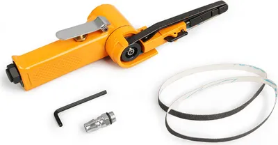 Obrázek produktu pro Multifunkční pneumatická bruska, bruska, pásová bruska, leštička na odstranění rzi a otřepů, pásová bruska (typ A), 10 mm x 330 mm