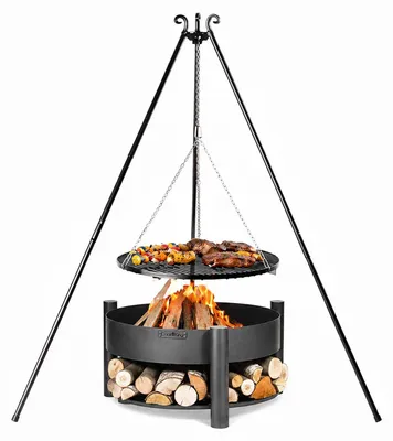 Productafbeelding van CookKing Schwenkgrill Set Montana 1, inclusief vuurschaal, driepoot en grillrooster