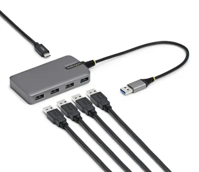 Produktbild von StarTech.com 4-Port USB-A Hub 5Gbps, busbetrieben, USB-C-Port, 30 cm Kabel