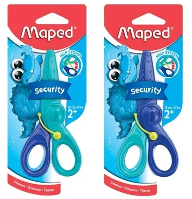 Image de Maped 472110 - Ciseaux de sécurité pour enfants avec support à ressort 12cm