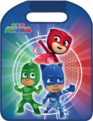 Productafbeelding van PJ MASKS Rugbeschermer 26102. Achterkant: 57 cm, breedte: 45 cm. Materiaal: PVC