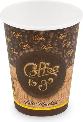 Zdjęcie produktu dla Kubek papierowy Coffee to go 420 ml, średnica 90 mm - 50 szt