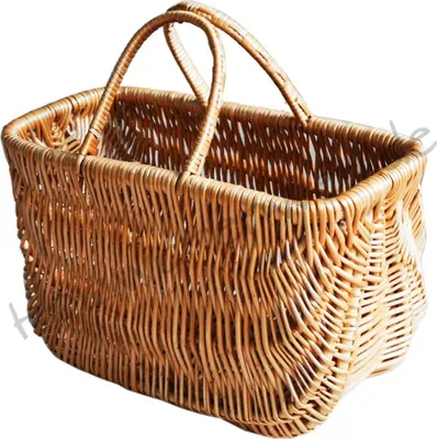 Produktbild von YULKA Shopper Weidenkorb  Einkaufskorb Autokorb Weide Korn Korb