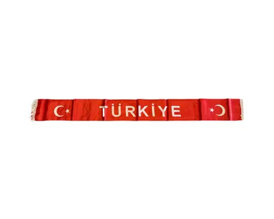 Produktbild von Kochmaster Türkei Fanschal Fußball – Rot Weiß Fan Schal 135x13 cm