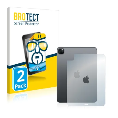 Produktbild von 2x Für Apple iPad Pro 11" 2022 (Rückseite, 4. Gen.) Schutzfolie BROTECT Displayschutz Display Schutz Folie Klar Transparent