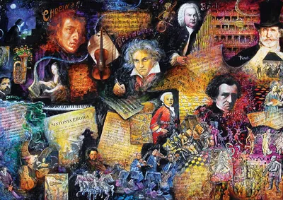 Obrázok produktu pre Puzzle Art Puzzle The Doyens Of Music – 500 dielov Hudba