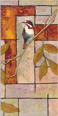 Produktbild von ARTland Wandbild Alu für Innen & Outdoor Vogel auf einem Ast II Größe: 20x40 cm