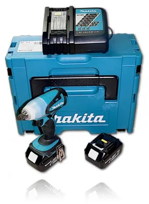 Obrázok produktu pre Makita BTW251RFJ, Rázový uťahovák, Čierna, Azúrová, 1/2", 2100 ot/min, 230 Nm, 11 m/s²