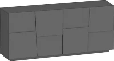 Produktbild von Sideboard >Bitonto< in Anthrazit matt - 200x86x44cm (BxHxT)