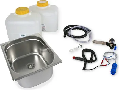 Obrázok produktu pre 12V kempingový drez technologická sada umývadlo sada drez 325x265x150mm T4 T5