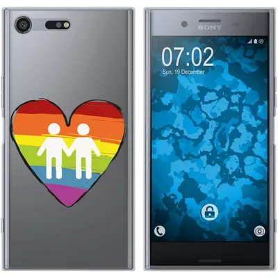 Produktbild von PhoneNatic Case kompatibel mit Sony Xperia XZ Premium Silikon-Hülle pride Männer M3