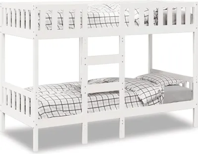 Immagine prodotto di Maison Exclusive - Letto a Castello Bianco 90x190 cm in Legno Massello di Pino