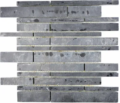 Produktbild von Mosani MOS34-0206, Mosaik, Anthrazit, Indoor, Rechteck, 305 mm, 300 mm