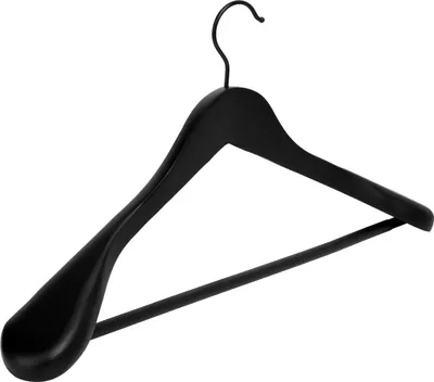 Image de Porte-manteau en bois noir 1 pièce