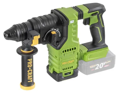 Immagine prodotto di Procraft PHA30bb Trapano a percussione a batteria 20 V 2,8 J SDS plus Brushless Solo - senza batteria, senza caricabatteria