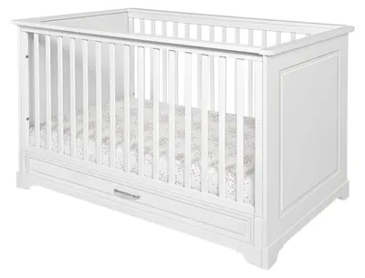 Produktbild von Kinderbett TWINKLE mit Schublade, Weiß matt