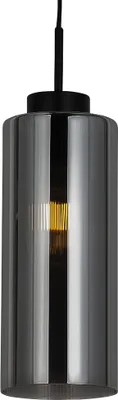 Produktbild von QAZQA - Art Deco Art Deco Hängelampe I Pendellampe I Pendelleuchte schwarz mit Rauchglas - Laura I Wohnzimmer I Schlafzimmer - Länglich I Rund - LED geeignet E27
