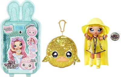 Produktbild von Na! Na! Na! Surprise 2-in-1 Pom Doll- Daria Duckie for Sidekick, Mini-Puppe, Weiblich, 5 Jahr(e), Mädchen, 190 mm, Mehrfarbig