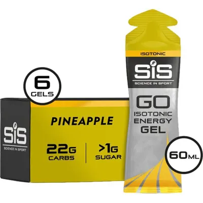 Zdjęcie produktu dla Science in Sport GO Żel energetyczny izotoniczny o smaku ananasowym, 6 x 60 ml