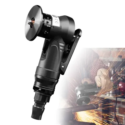 Produktbild von 2-in-1 Pneumatische Anfasmaschine | Mini Entgratwerkzeug für Metall | 45° Kantenfräser mit 6R + 6C Klingen & 6 Lager