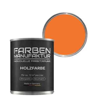 Produktbild von Farben Manufaktur Holzlasur – Hellrotorange ca. RAL 2008 – nicht deckend – 5 L