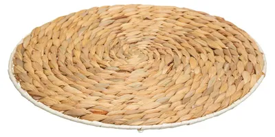 Produktbild von Tischuntersetzer rund Wasserhyazinthen beige 35 cm Boho Dekoration