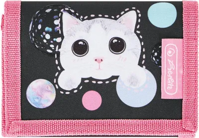 Produktbild von Herlitz Kinder Geldbörse / Geldbeutel / Portemonnaie / "Katze"