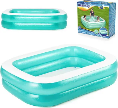 Obrázok produktu pre Bestway 54005, Nafukovací bazén, 450 L, 6 rok / roky, Vinyl, Modrá, Biela