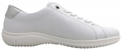 Imagen del producto de Zapatos deportivos para mujer, tipo botín, con cordones, color blanco, para uso diario
