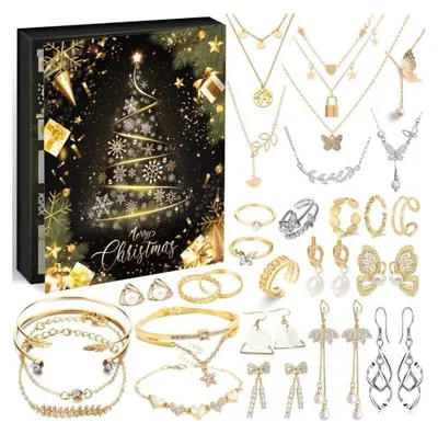 Produktbild von Adventskalender Schmuck Weihnachtskalender Damen - Schmuck-Set - Adventszeit - Geschenk für Frauen