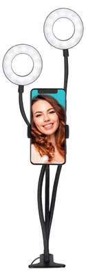 Produktbild von Grundig Ed-95927: 2-in-1-Clip-On-Telefonhalterung mit Doppelringlicht