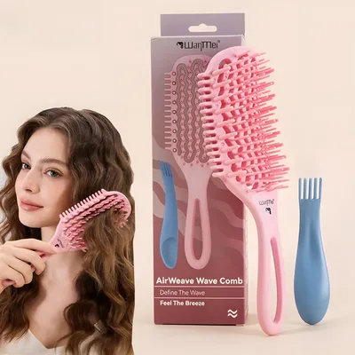 Produktbild von Haarbürsten-Set Entwirrbürste Paddle Bürste, Haarbürste für Nass- & Trockenhaar, Anti-Frizz Stylingbürste für Damen Herren