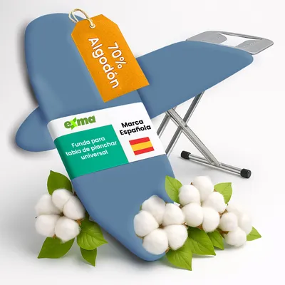 Imagen del producto de Funda para tabla de planchar ajustable universal - liso azul 0601200-14