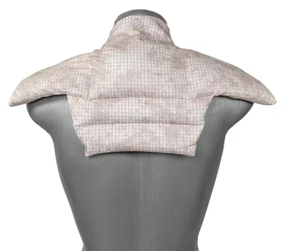 Produktbild von Nackenkissen Komfort - shabby-chic grau-beige - Rapssamenkissen - Wärmekissen & Kältekissen - 5-Kammer Rücken Schulter Nacken