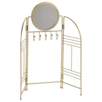 Image de Porte-bijoux avec miroir, en métal