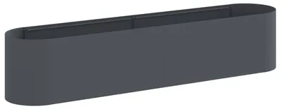 Image de Jardinière surélevée vidaXL pour le jardin, anthracite, 200 x 40 x 40 cm
