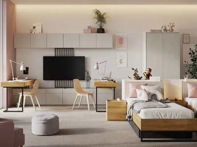 Obrázok produktu pre Študentská zostava s posteľou 90x200 SONRISA 8 - orech hickory / silk flow