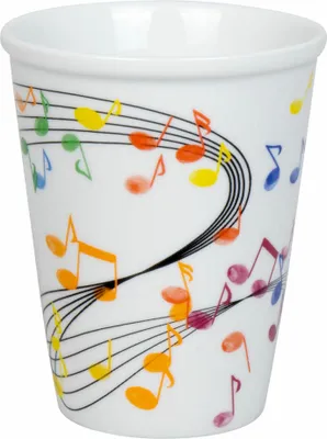 Immagine prodotto di Könitz To Go Mug Flying Notes, Saftbecher, Porzellan, Bunt, 380 ml, 11 1 162 2300