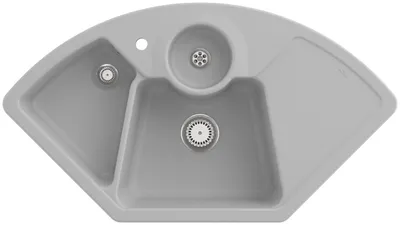 Produktbild von Villeroy & Boch Keramikspüle 670801SM, Solo Eck Eckspüle - inkl.
