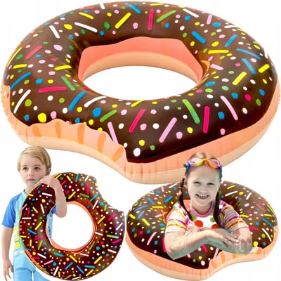 Obrázok produktu pre Tg48122B Donut Hnedé Plážové Nafukovacie Koleso