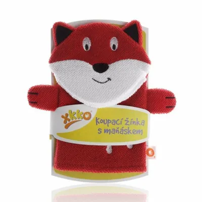 Obrázek produktu pro XKKO Rukavice ke koupání s loutkou - Liška