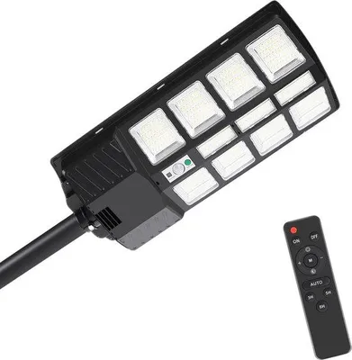 Productafbeelding van Zonne-lamp - Straatverlichting met zonne-energie en bewegingssensor - 300W, IP67, met afstandsbediening
