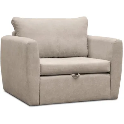 Produktbild von Schlafsessel LUNA, Cappucino, Loungesessel mit Bettfunktion, Bettkasten, Veloursstoff