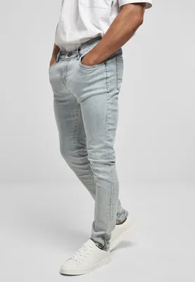 Obrázok produktu pre Pánske džínsy Urban Classics Slim Fit Zip Jeans svetlejšie oprané - 31/34